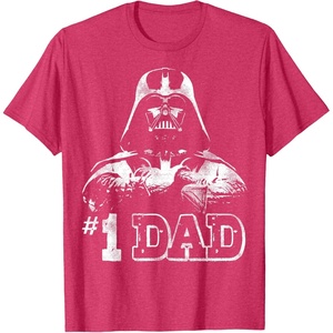 image:imageStar Wars Fathers Day Darth Vader 1 Dad Faded Vintage TShirtRed Heather