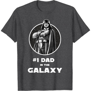 image:imageStar Wars Fathers Day Darth Vader 1 Dad In The Galaxy TShirtDark Heather Grey