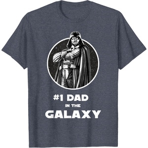 image:imageStar Wars Fathers Day Darth Vader 1 Dad In The Galaxy TShirtHeather Blue