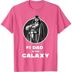 image:imageStar Wars Fathers Day Darth Vader 1 Dad In The Galaxy TShirtPink Heather