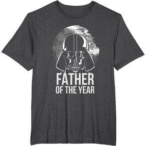 image:imageStar Wars Fathers Day Darth Vader Father Of The Year TShirtDark Heather Grey