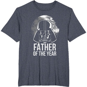 image:imageStar Wars Fathers Day Darth Vader Father Of The Year TShirtHeather Blue