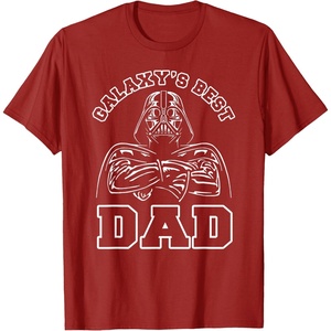 image:imageStar Wars Fathers Day Galaxys Best Dad Darth Vader TShirtCranberry Red