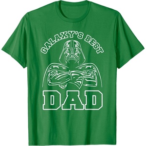 image:imageStar Wars Fathers Day Galaxys Best Dad Darth Vader TShirtKelly Green