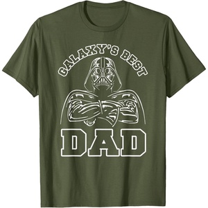 image:imageStar Wars Fathers Day Galaxys Best Dad Darth Vader TShirtOlive Green
