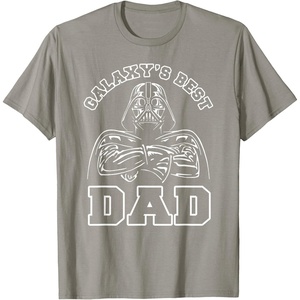 image:imageStar Wars Fathers Day Galaxys Best Dad Darth Vader TShirtSlate Grey