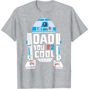 image:imageStar Wars Fathers Day R2D2 Dad You R2 Cool Big Chest Logo TShirtHeather Grey