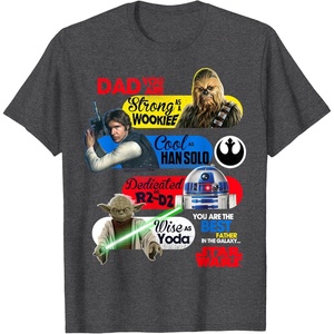 image:imageStar Wars Fathers Day Retro Dad You Are As Cool As Han TShirtDark Heather Grey