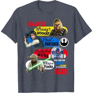 image:imageStar Wars Fathers Day Retro Dad You Are As Cool As Han TShirtHeather Blue