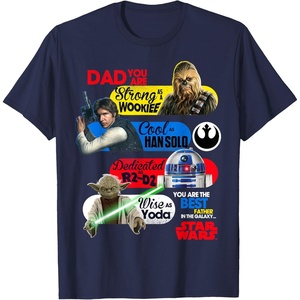 image:imageStar Wars Fathers Day Retro Dad You Are As Cool As Han TShirtNavy Blue