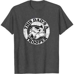 image:imageStar Wars Fathers Day Stormtrooper This Dad Is A Trooper Circle TShirtDark Heather Grey