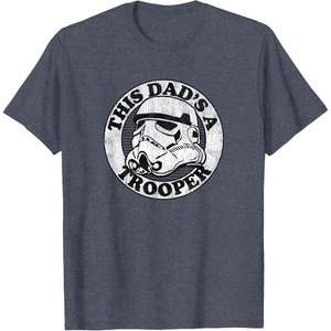 image:imageStar Wars Fathers Day Stormtrooper This Dad Is A Trooper Circle TShirtHeather Blue