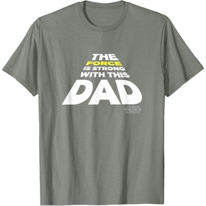 image:imageStar Wars Fathers Day The Force Is Strong With This Dad TShirtOlive Heather