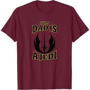 image:imageStar Wars Fathers Day This Dad Is A Jedi Logo TShirtBurgundy