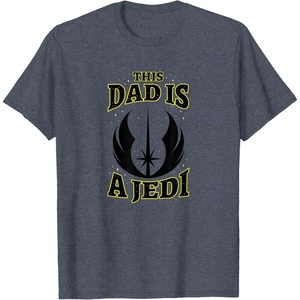 image:imageStar Wars Fathers Day This Dad Is A Jedi Logo TShirtHeather Blue