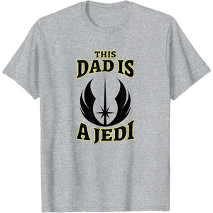 image:imageStar Wars Fathers Day This Dad Is A Jedi Logo TShirtHeather Grey