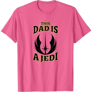 image:imageStar Wars Fathers Day This Dad Is A Jedi Logo TShirtPink Heather
