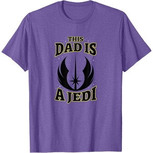 image:imageStar Wars Fathers Day This Dad Is A Jedi Logo TShirtPurple Heather