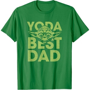 image:imageStar Wars Fathers Day Yoda Best Dad Ever Big Chest Poster TShirtKelly Green
