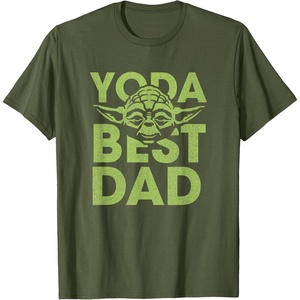 image:imageStar Wars Fathers Day Yoda Best Dad Ever Big Chest Poster TShirtOlive Green