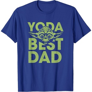 image:imageStar Wars Fathers Day Yoda Best Dad Ever Big Chest Poster TShirtRoyal Blue