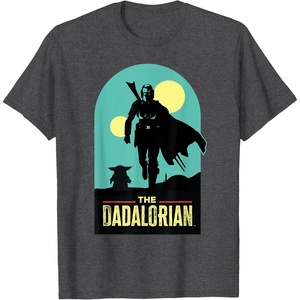 image:imageStar Wars The Dadalorian Mandalorian and Grogu Fathers Day TShirtDark Heather Grey