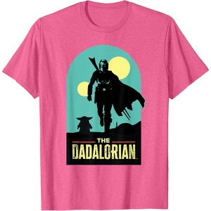 image:imageStar Wars The Dadalorian Mandalorian and Grogu Fathers Day TShirtPink Heather