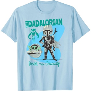 image:imageStar Wars The Mandalorian Fathers Day Best In The Galaxy TShirtBaby Blue