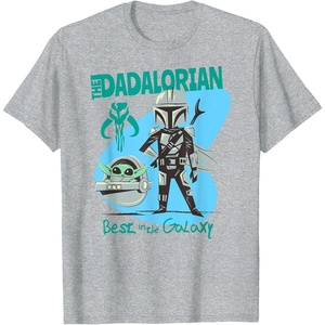 image:imageStar Wars The Mandalorian Fathers Day Best In The Galaxy TShirtHeather Grey