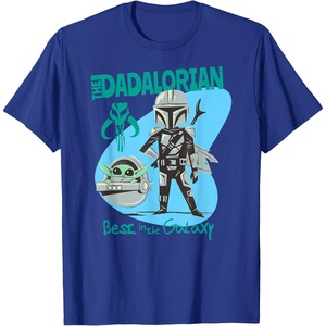 image:imageStar Wars The Mandalorian Fathers Day Best In The Galaxy TShirtRoyal Blue
