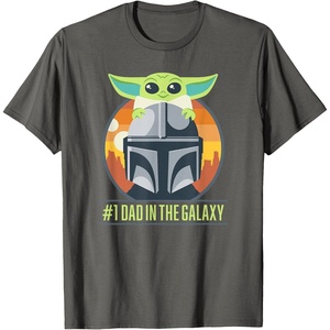 image:imageStar Wars The Mandalorian Fathers Day Number One Dad TShirtAsphalt Grey