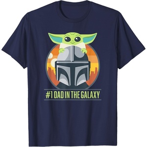 image:imageStar Wars The Mandalorian Fathers Day Number One Dad TShirtNavy Blue
