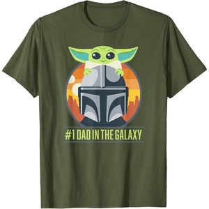 image:imageStar Wars The Mandalorian Fathers Day Number One Dad TShirtOlive Green