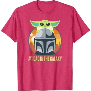 image:imageStar Wars The Mandalorian Fathers Day Number One Dad TShirtRed Heather