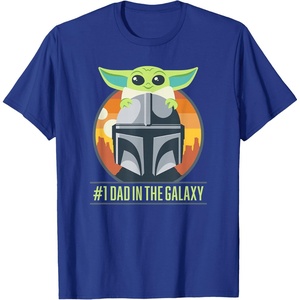 image:imageStar Wars The Mandalorian Fathers Day Number One Dad TShirtRoyal Blue