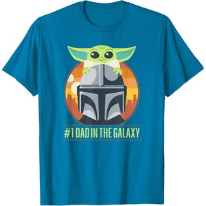 image:imageStar Wars The Mandalorian Fathers Day Number One Dad TShirtSapphire Blue