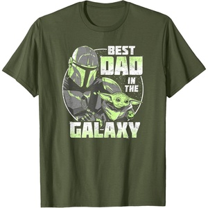 image:imageStar Wars The Mandalorian Grogu Fathers Day Retro Disney TShirtOlive Green