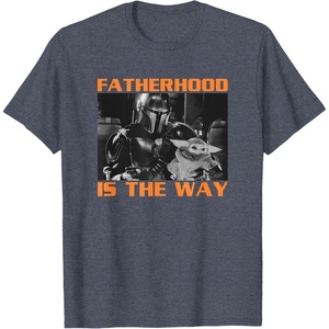 image:imageStar Wars The Mandalorian amp Grogu Fathers Day Its The Way TShirtHeather Blue