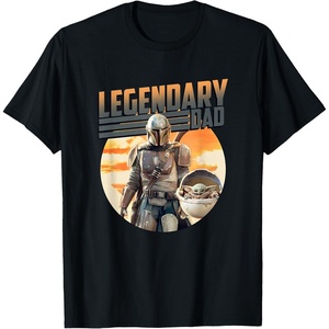 image:imageStar Wars The Mandalorian amp Grogu Fathers Day Legend Badge TShirtBlack
