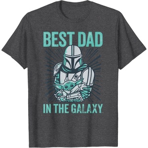 image:imageStar Wars The Mandalorian and Grogu Best Dad in the Galaxy TShirtDark Heather Grey