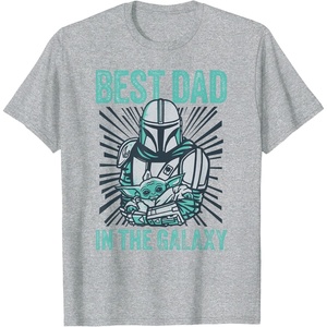 image:imageStar Wars The Mandalorian and Grogu Best Dad in the Galaxy TShirtHeather Grey