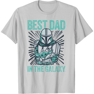 image:imageStar Wars The Mandalorian and Grogu Best Dad in the Galaxy TShirtSilver Grey