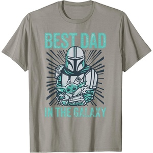 image:imageStar Wars The Mandalorian and Grogu Best Dad in the Galaxy TShirtSlate Grey