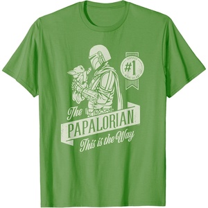 image:imageStar Wars The Mandalorian and Grogu Papalorian Fathers Day TShirtGrass Green