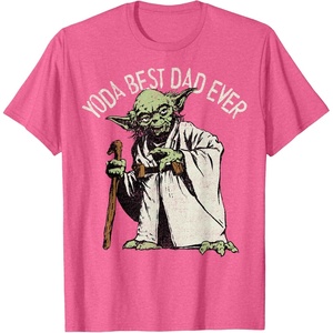 image:imageStar Wars Yoda Best Dad Ever Graphic TShirt C2 TShirtPink Heather