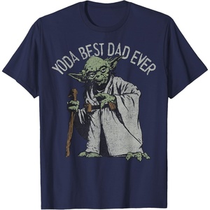 image:imageStar Wars Yoda Best Dad Ever Graphic TShirt TShirtNavy Blue