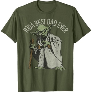 image:imageStar Wars Yoda Best Dad Ever Graphic TShirt TShirtOlive Green