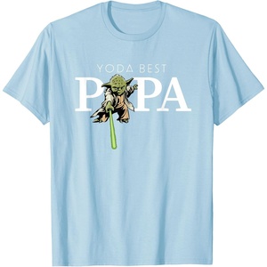 image:imageStar Wars Yoda Lightsaber Best Papa Birthday Fathers Day TShirtBaby Blue