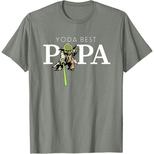 image:imageStar Wars Yoda Lightsaber Best Papa Birthday Fathers Day TShirtOlive Heather