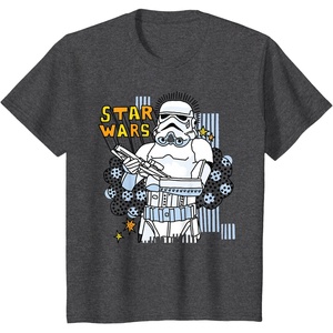 image:imageKids Star Wars Stormtrooper Doodle Boys TShirt TShirtDark Heather Grey